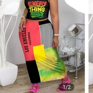 NEW 2 PIECE LONG SKIRT SET SIZE SMALL